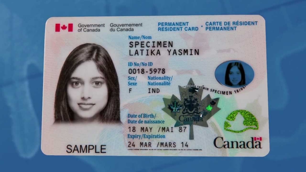 Canada Permanent Residence Card